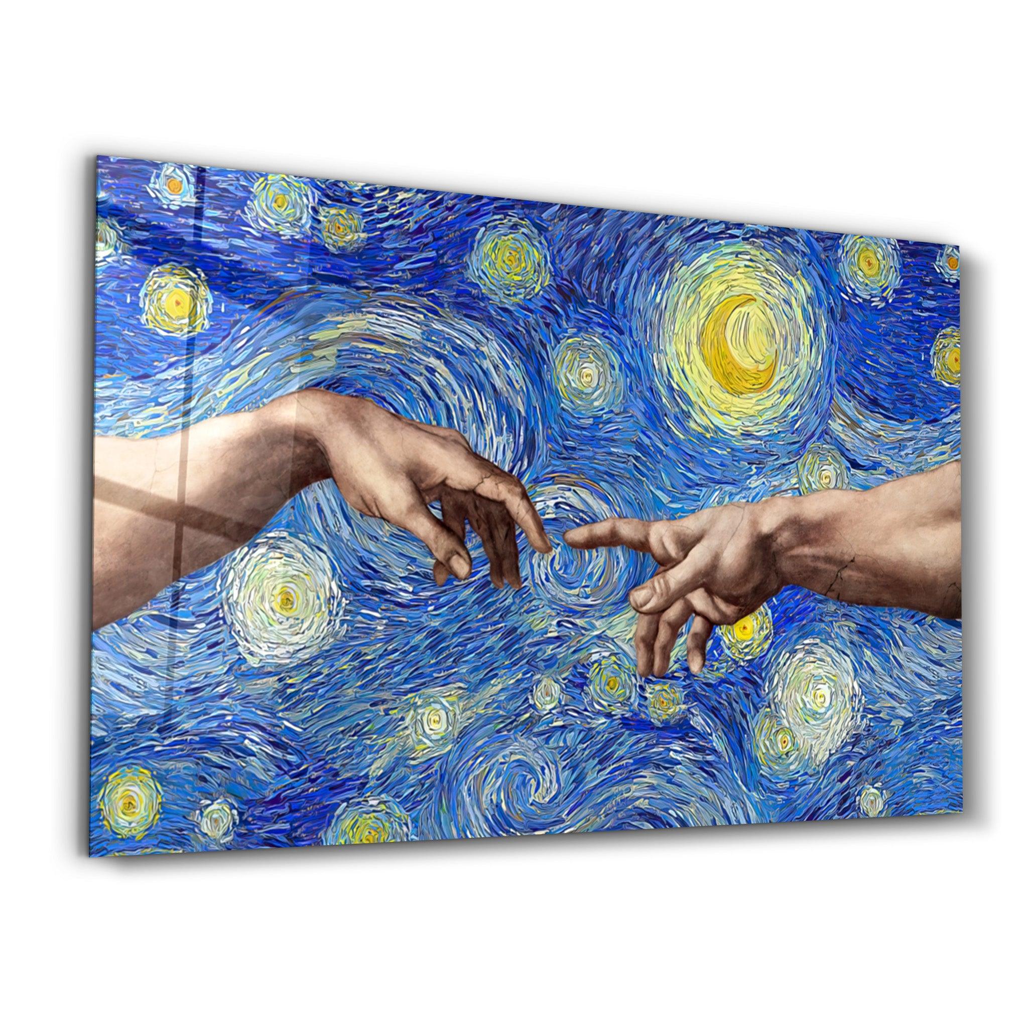 Abstract Van Gogh | Glass Wall Art - ArtDesigna Glass Printing Wall Art