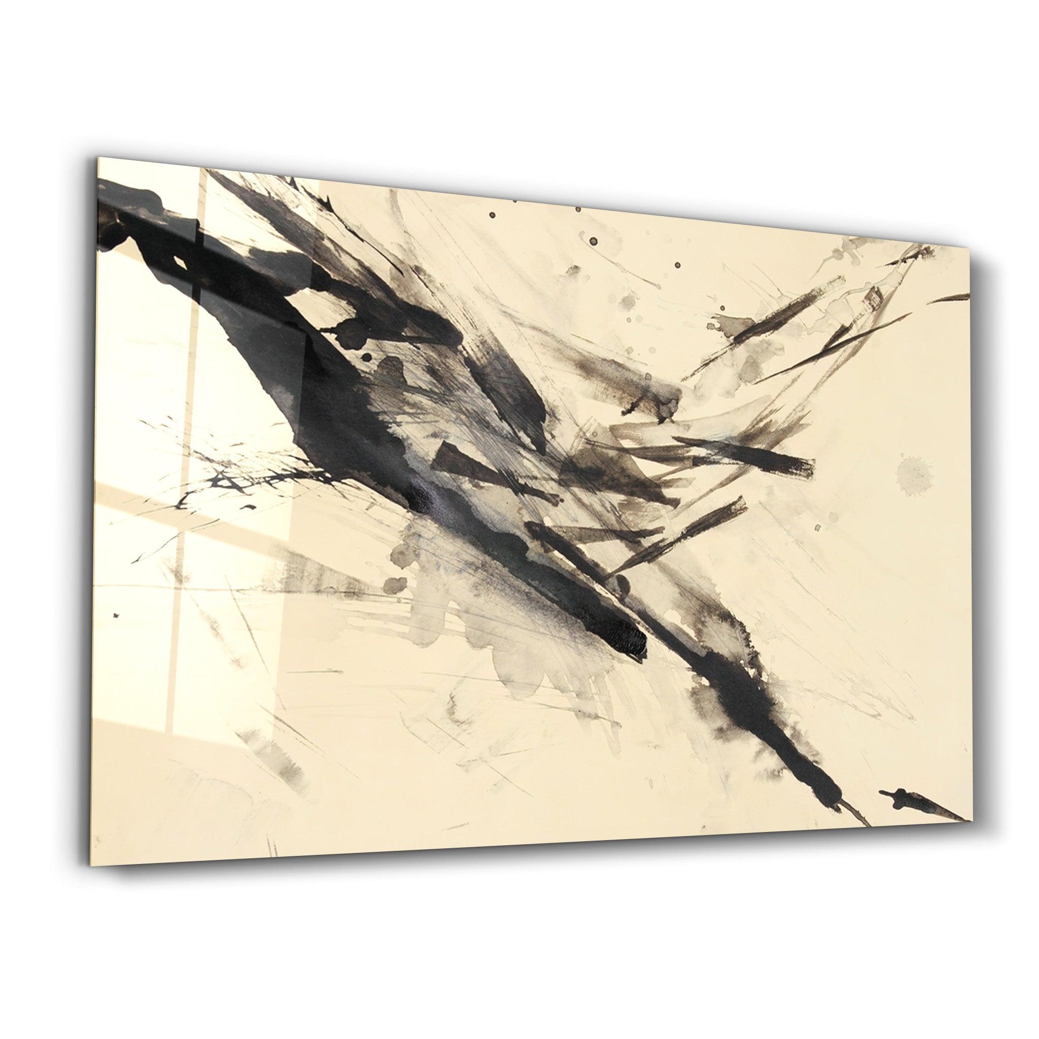 Abstract Brush Strokes | Glass Wall Art - ArtDesigna Glass Printing Wall Art