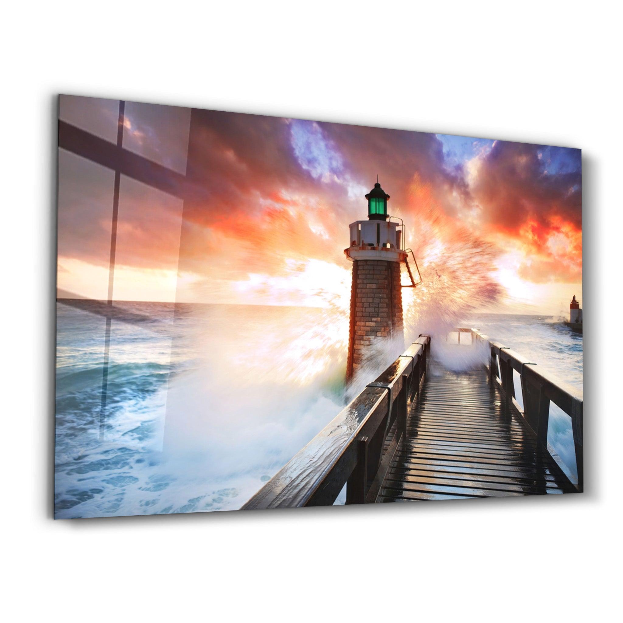 Stormy Sea | Glass Wall Art - ArtDesigna Glass Printing Wall Art