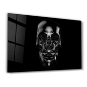 The Black Skull | Glass Wall Art - ArtDesigna Glass Printing Wall Art