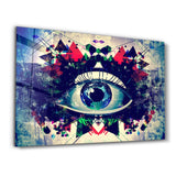 Modernes Auge – Glasbild