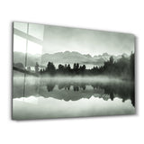 Foggy Lake | Glass Wall Art