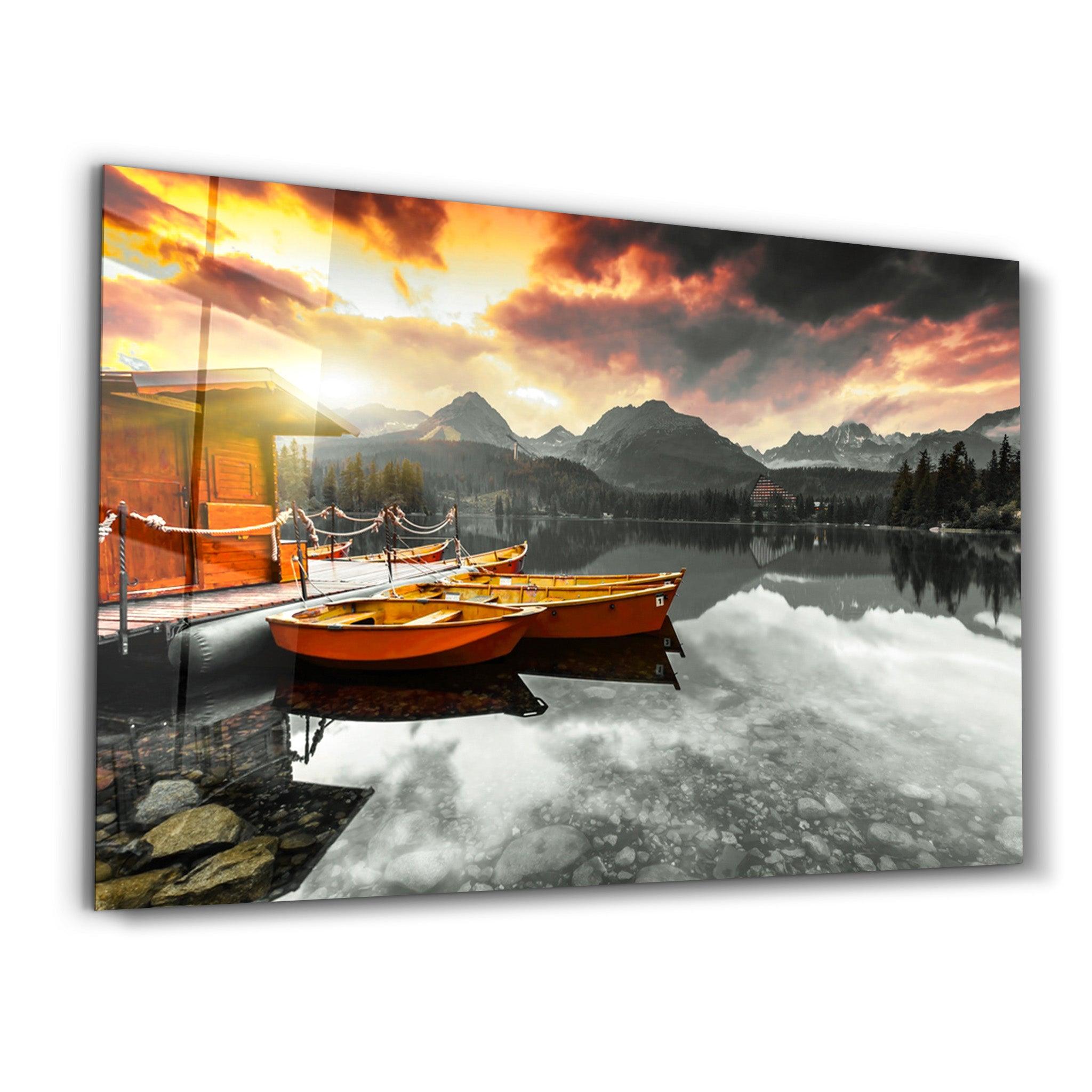 Calm Lake V2 | Glass Wall Art - ArtDesigna Glass Printing Wall Art