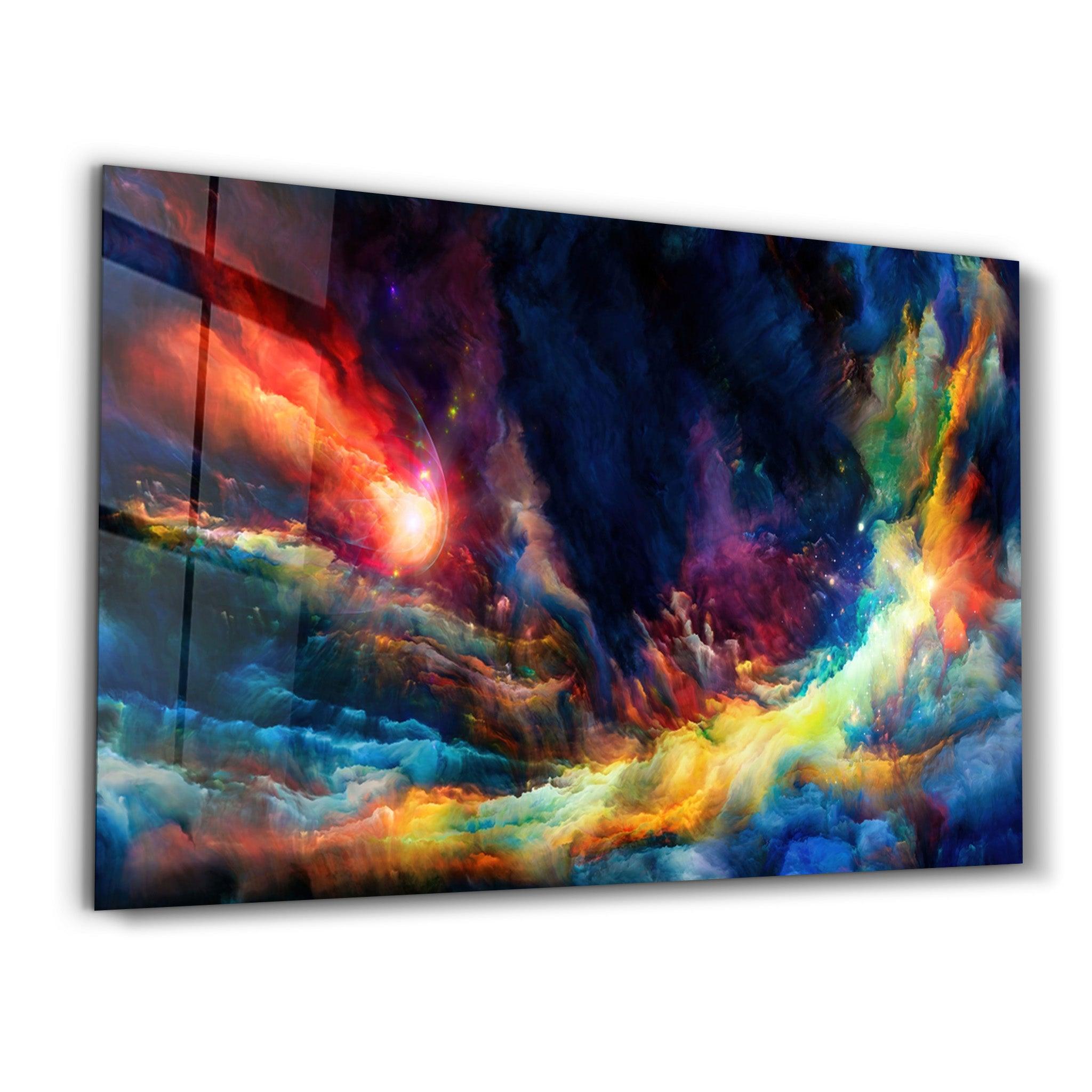 Riot Of Colors | Glass Wall Art - Artdesigna