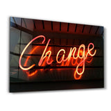 Change | Glass Wall Art
