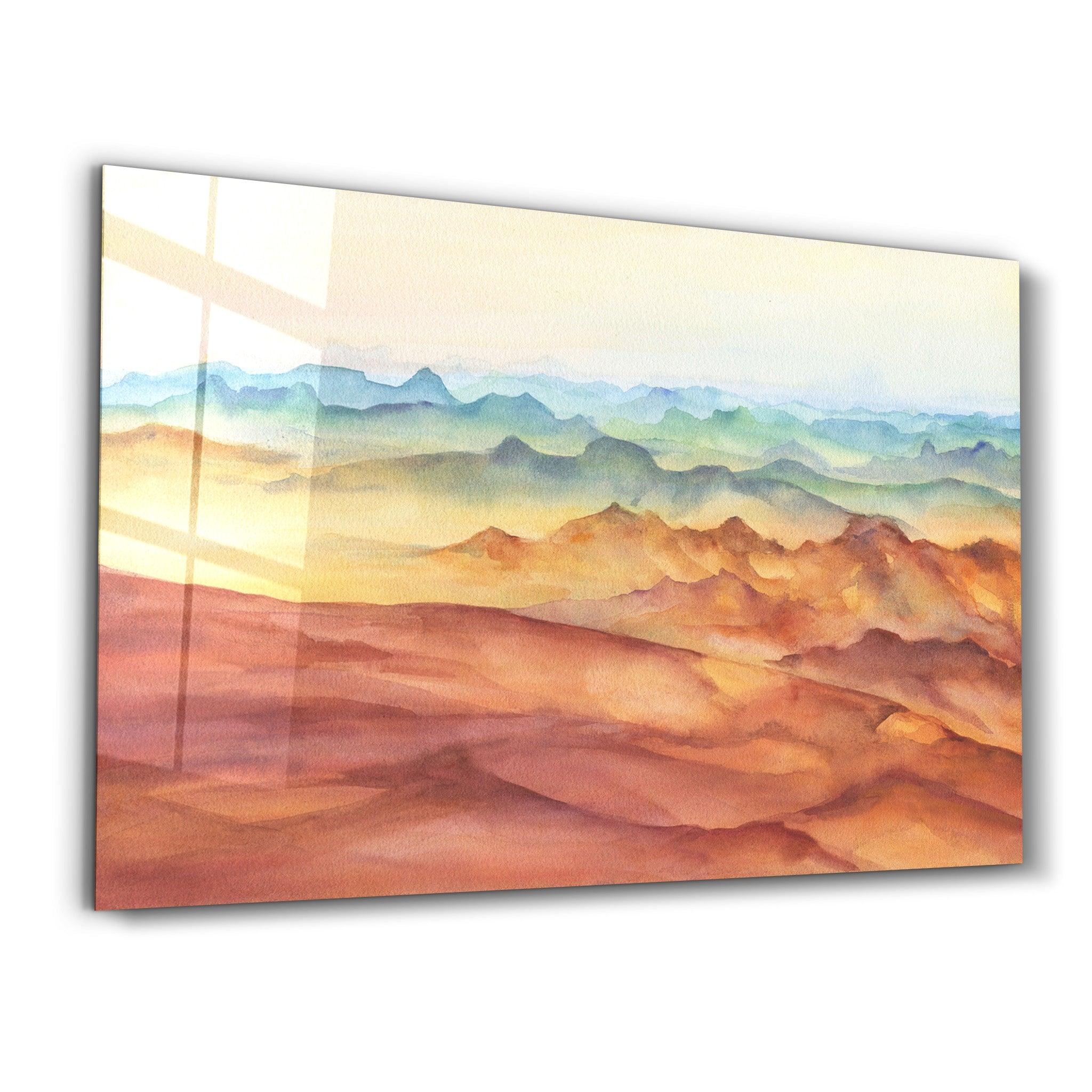 The Colorful Watercolor | Glass Wall Art - ArtDesigna Glass Printing Wall Art