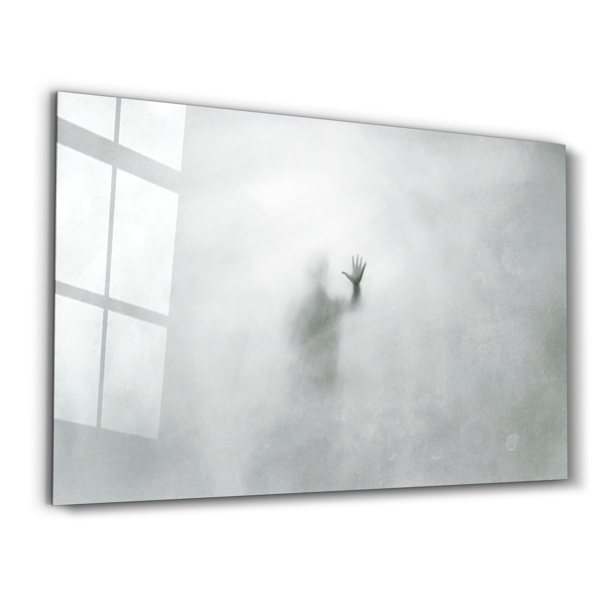 The Ghost Face In The Fog | Glass Wall Art - ArtDesigna Glass Printing Wall Art