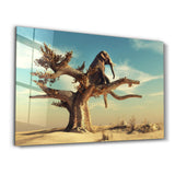 Elephant Tree | Glass Wall Art