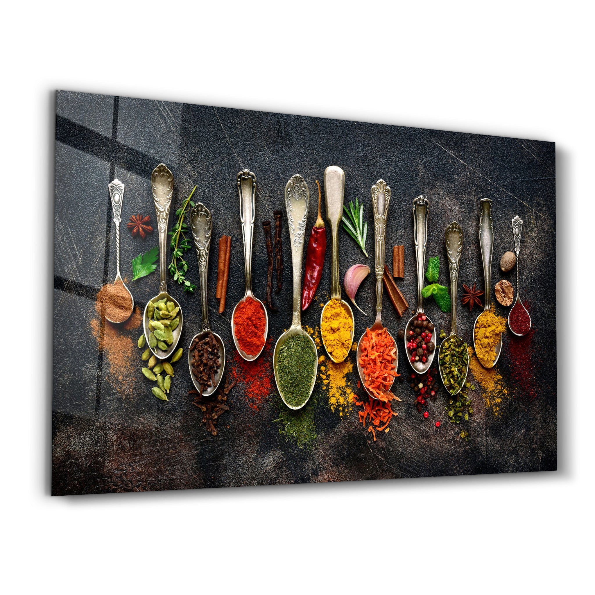 ・"Indian Spices"・Glass Wall Art - ArtDesigna Glass Printing Wall Art