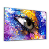 Eye In Colors | Glass Wall Art