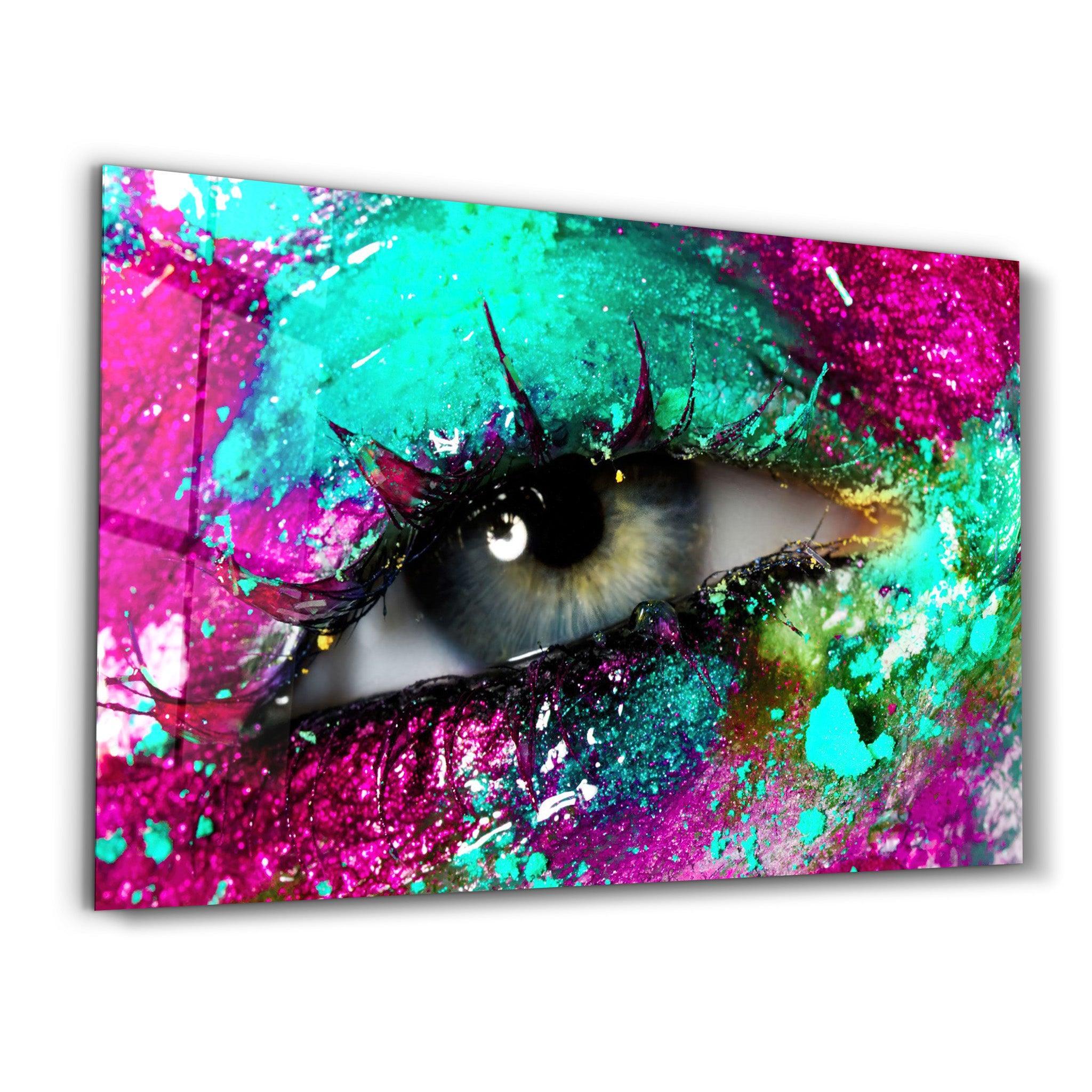 Eye In Colors V1 | Glass Wall Art - ArtDesigna Glass Printing Wall Art