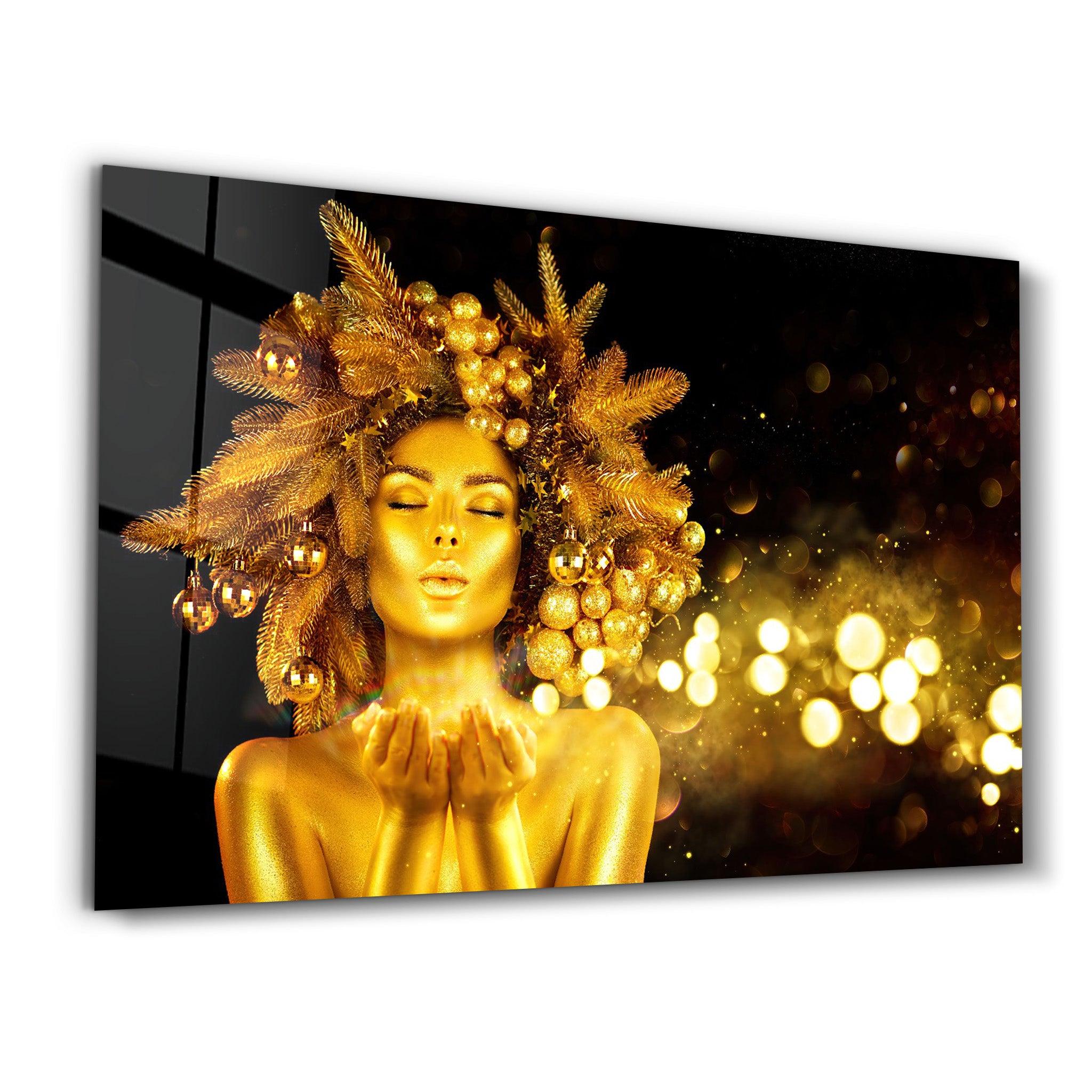 The Beauty Of Golden | Glass Wall Art - ArtDesigna Glass Printing Wall Art