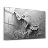 Abstract Woman Sculpture | Glass Wall Art