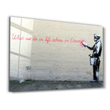 Banksy - Eternity | Glass Wall Art