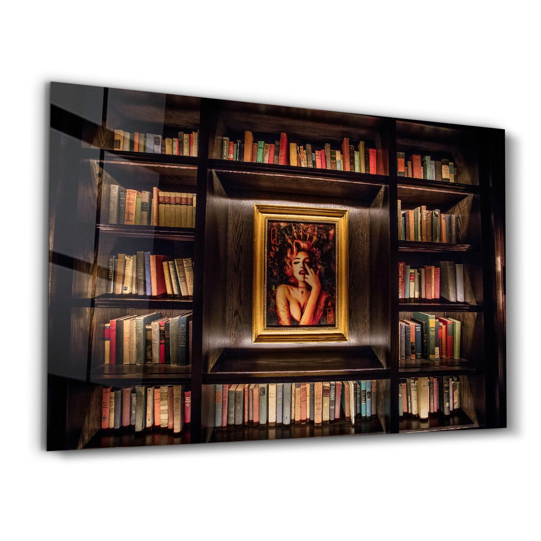 A Small Library | GLASS WALL ART - ArtDesigna Glass Printing Wall Art