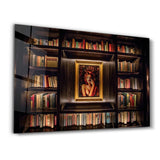 Eine kleine Bibliothek – Glasbild