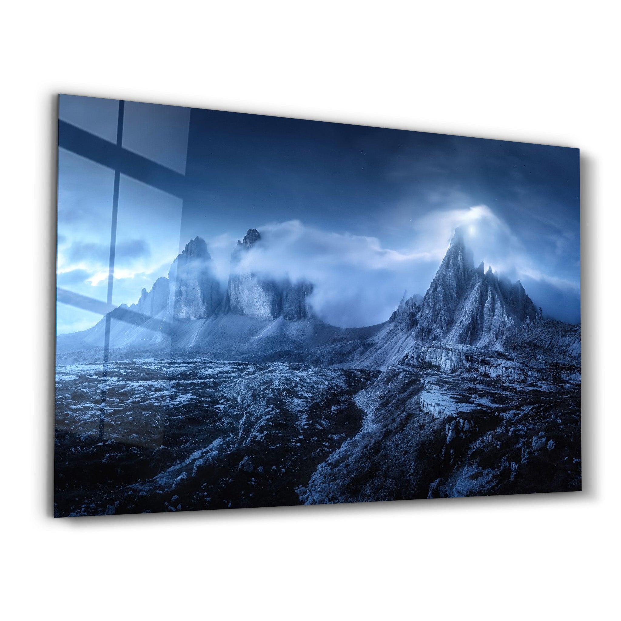 ・"Foggy Mountains"・GLASS WALL ART - ArtDesigna Glass Printing Wall Art