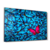 A Standout Among the Blue | Glass Wall Art