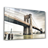Bridge to the City | Glass Wall Art