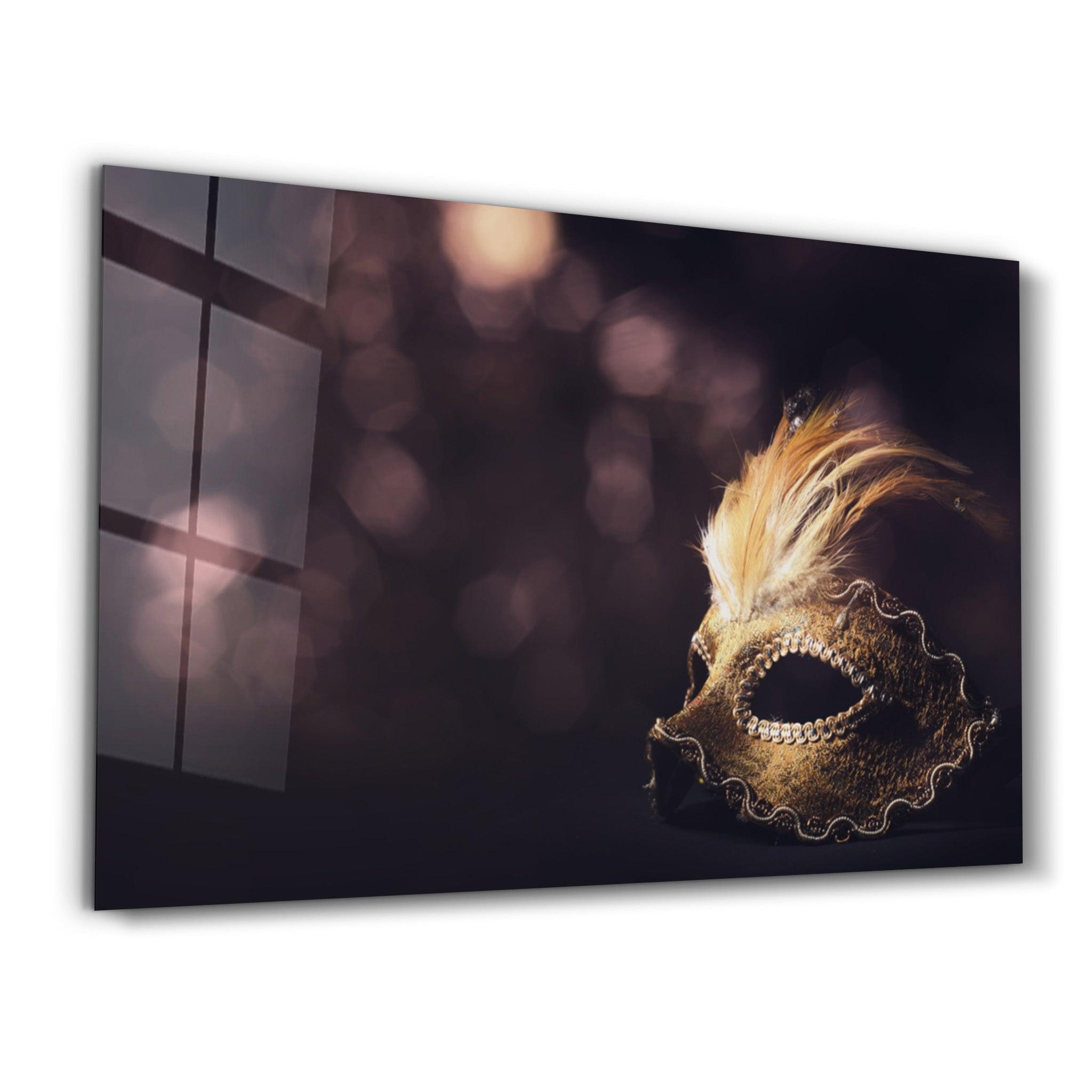 Venetian Mask | Glass Wall Art - ArtDesigna Glass Printing Wall Art