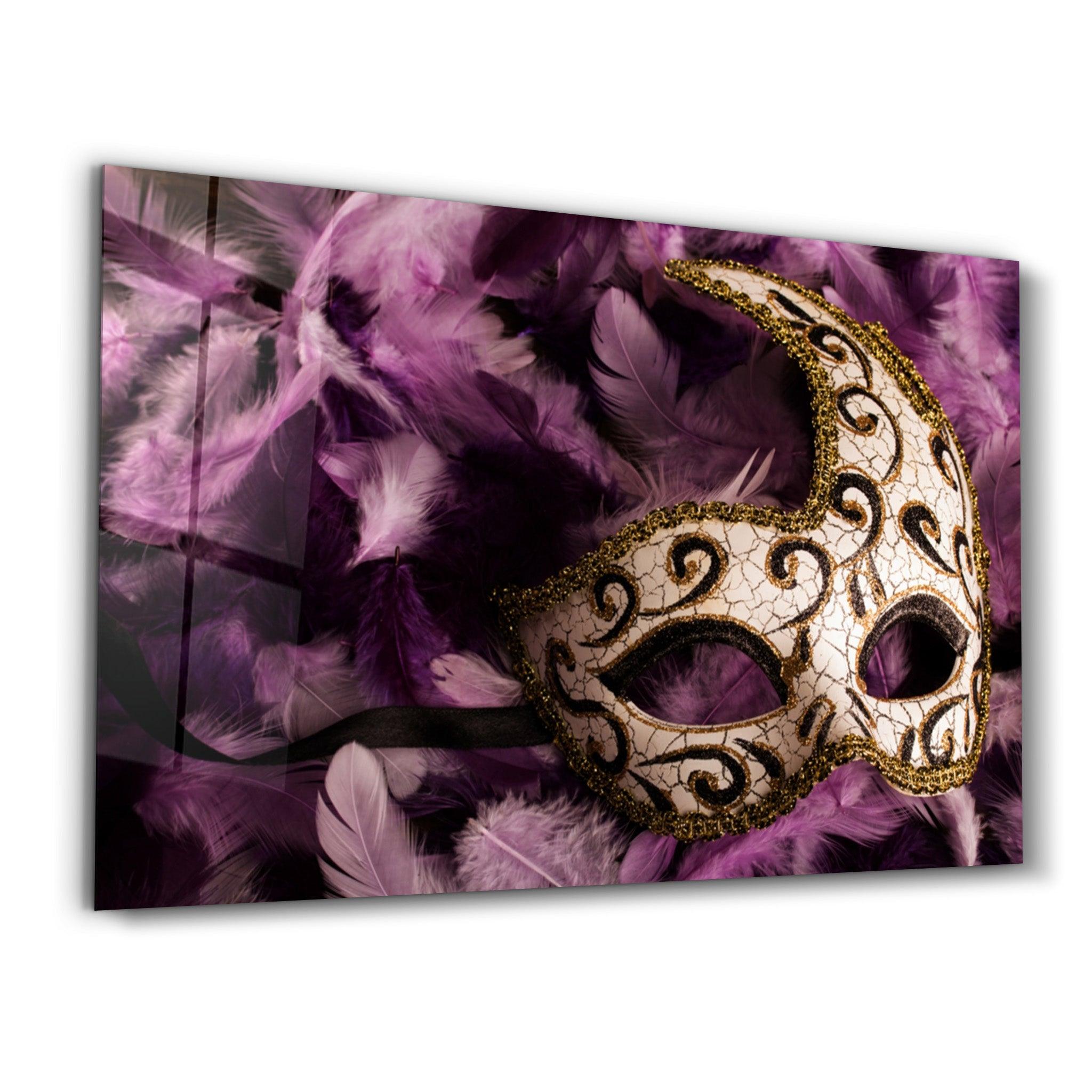 Venetian Mask | Glass Wall Art - ArtDesigna Glass Printing Wall Art