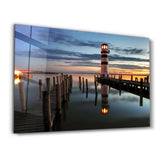 Lighthouse | Glass Wall Art