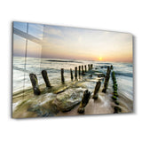 Pier Ruin | Glass Wall Art