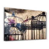 Bird Cage | Glass Wall Art