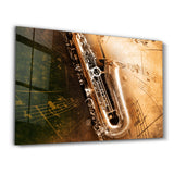 Musik (Saxophon) – Glasbild
