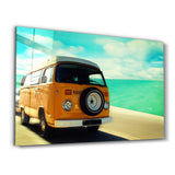 VW Minibus | Glass Wall Art