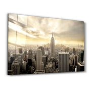 New York (NYC) | Glass Wall Art - Artdesigna