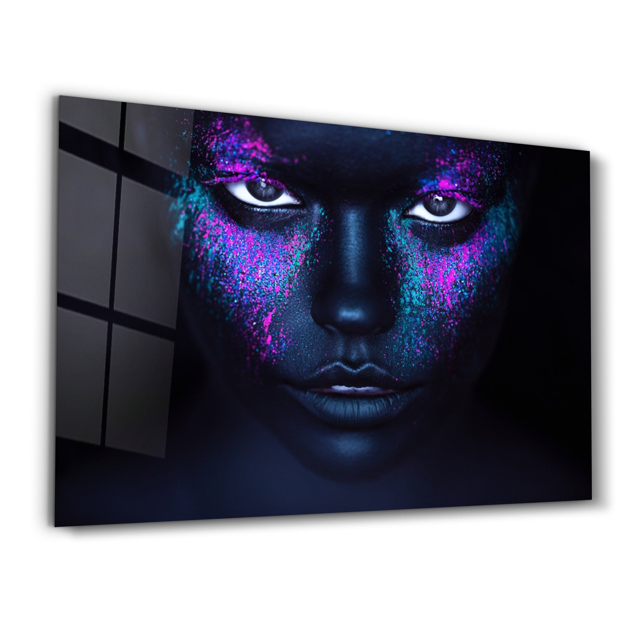 ・"Neon Freckles"・Glass Wall Art - ArtDesigna Glass Printing Wall Art