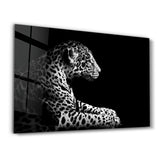 Leopard in Focus | Glass Wall Art