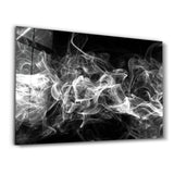 White Smoke | Glass Wall Art