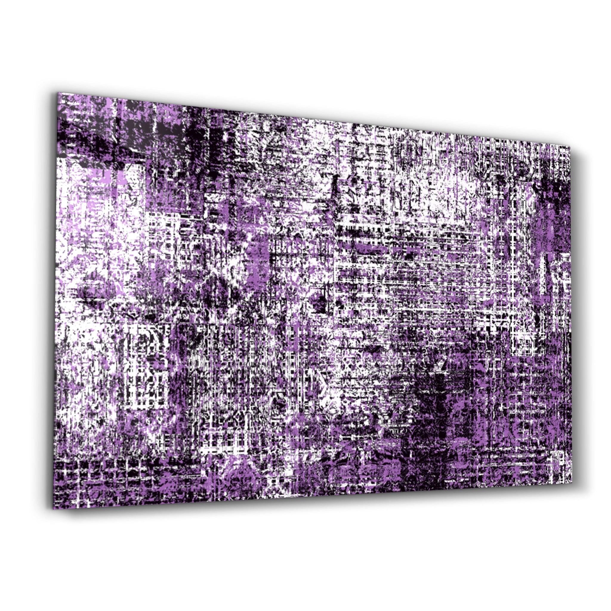 ・"Code of Purple"・Glass Wall Art - ArtDesigna Glass Printing Wall Art