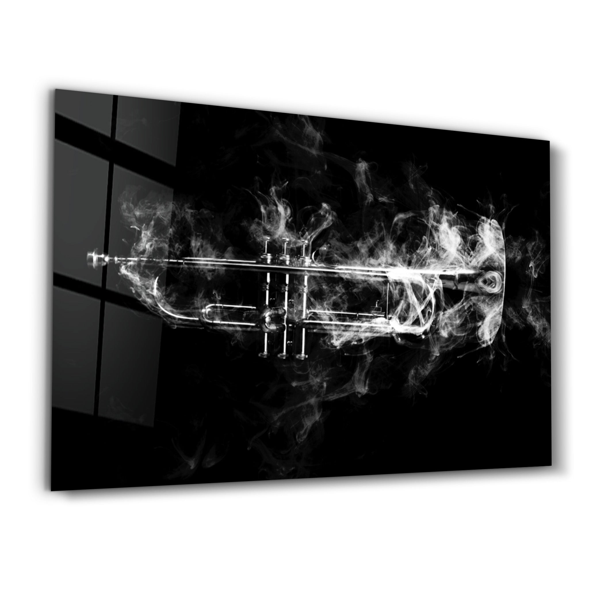 ・"Trumpet"・Glass Wall Art - ArtDesigna Glass Printing Wall Art