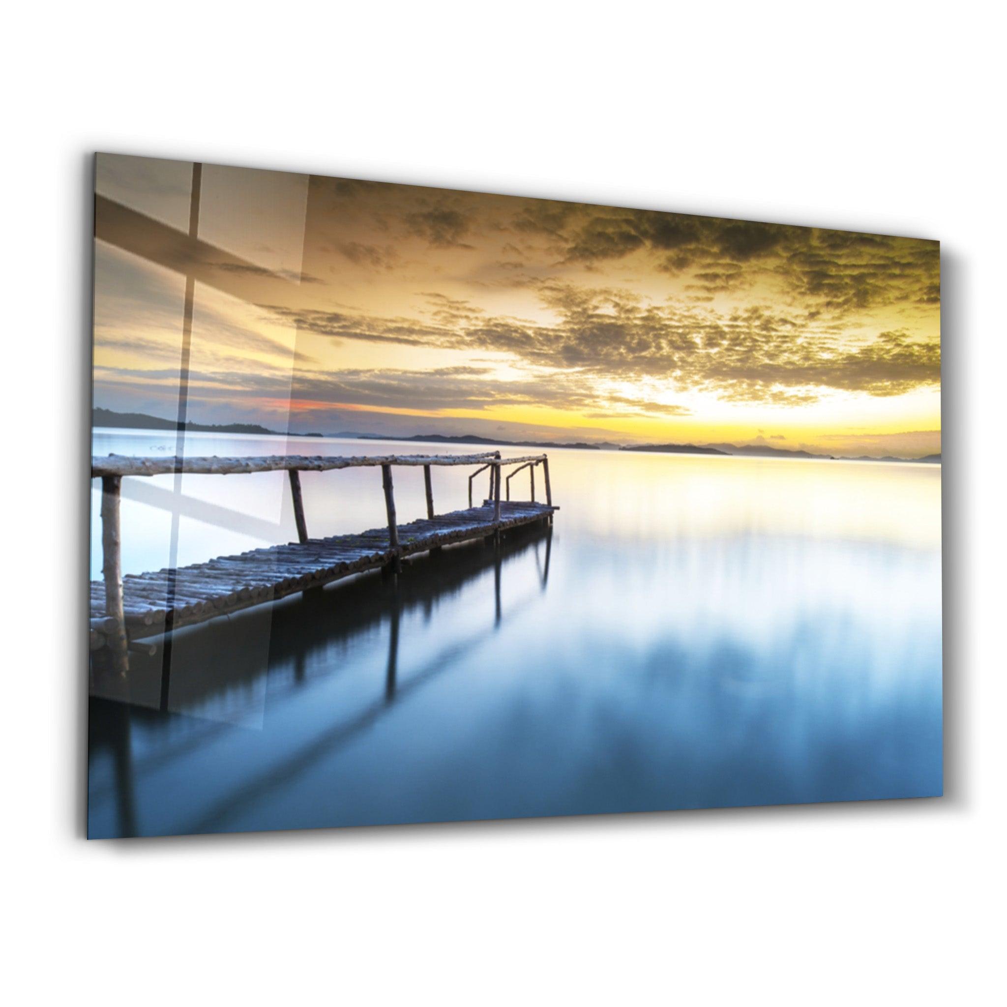 Sunset on the Beach | Glass Wall Art - ArtDesigna Glass Printing Wall Art