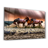 Horses | Glass Wall Art