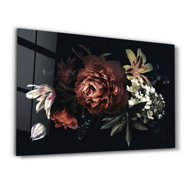 ・"Floral Pattern"・Glass Wall Art - ArtDesigna Glass Printing Wall Art