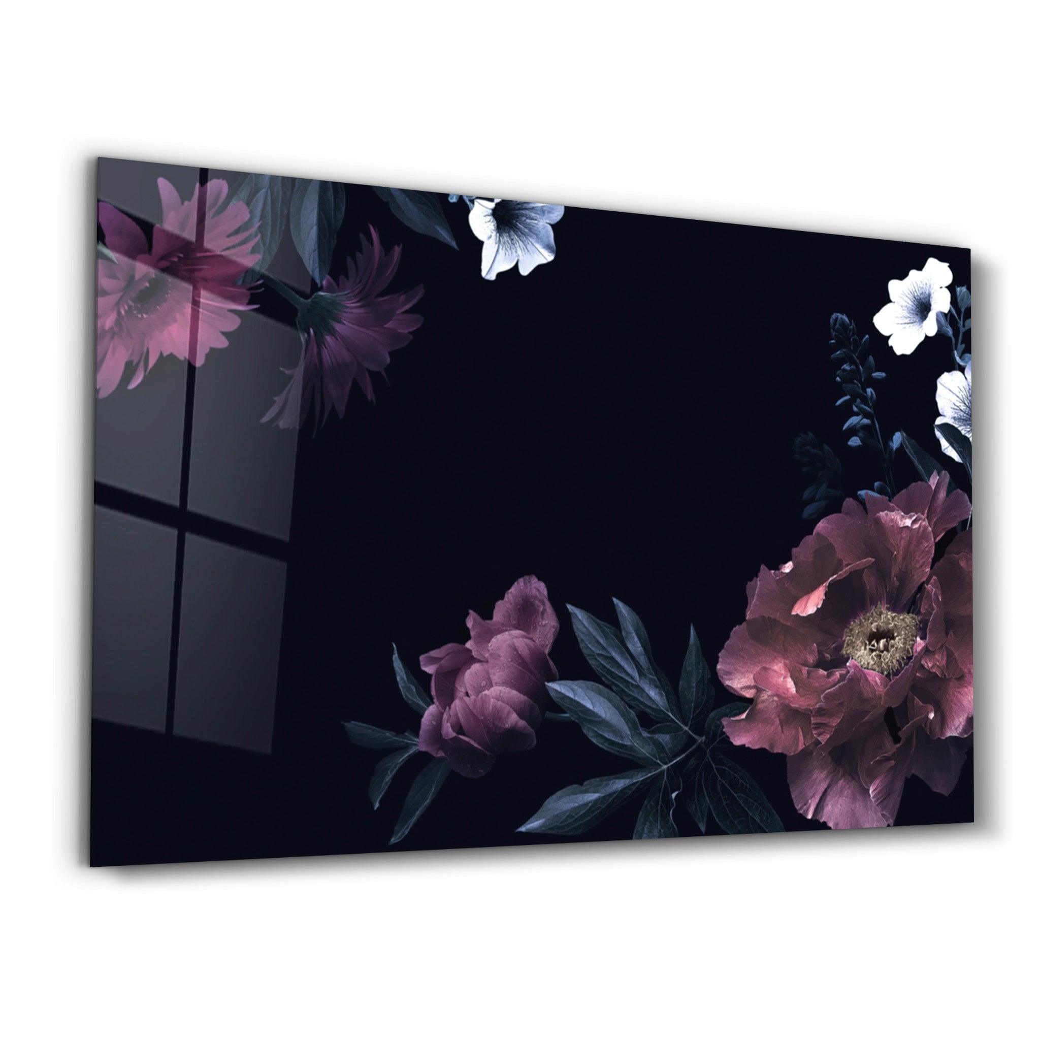 Floral Pattern | Glass Wall Art - ArtDesigna Glass Printing Wall Art