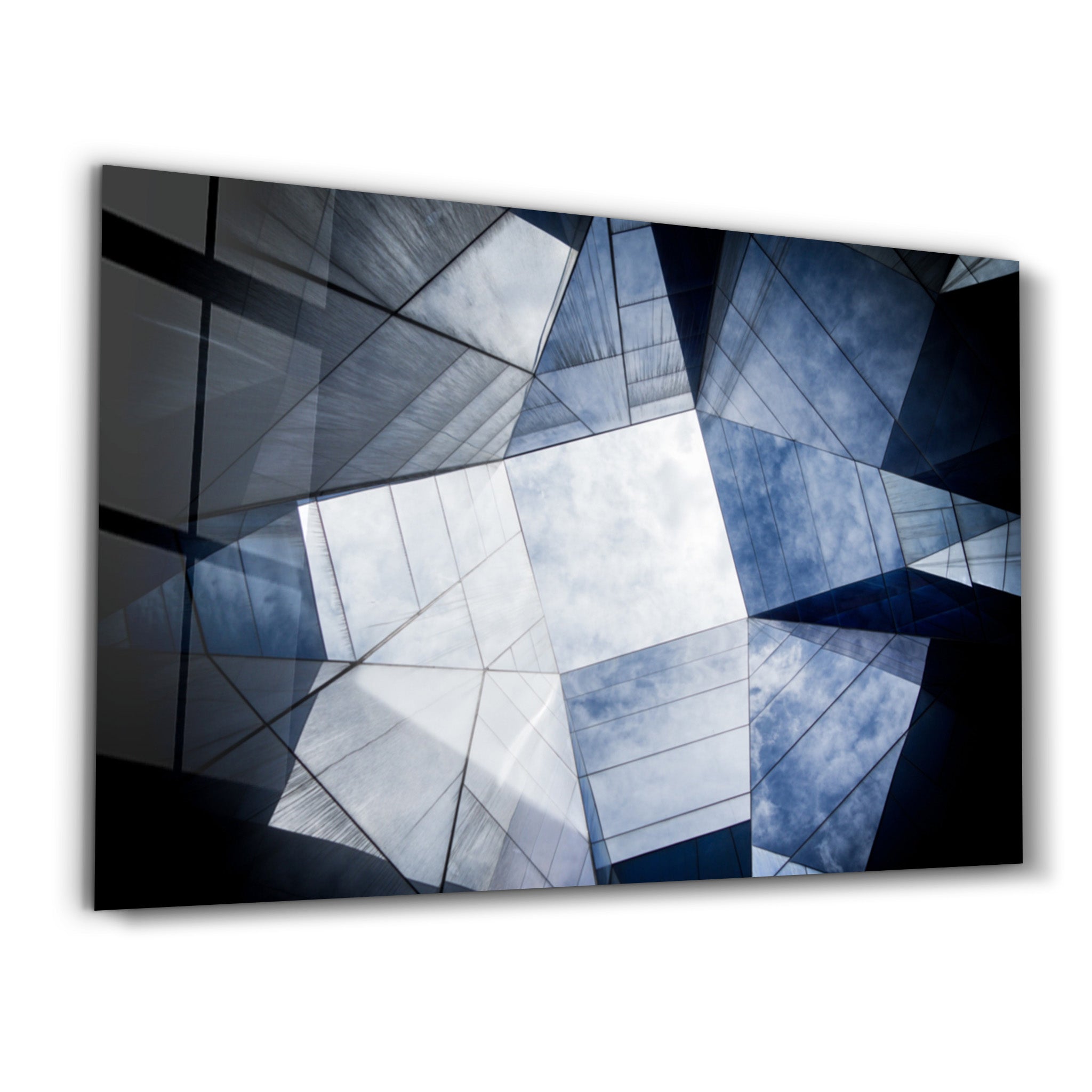 ・"Geometric Architecture"・Glass Wall Art - ArtDesigna Glass Printing Wall Art