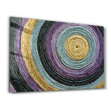 Farbige Spirale – Glasbild