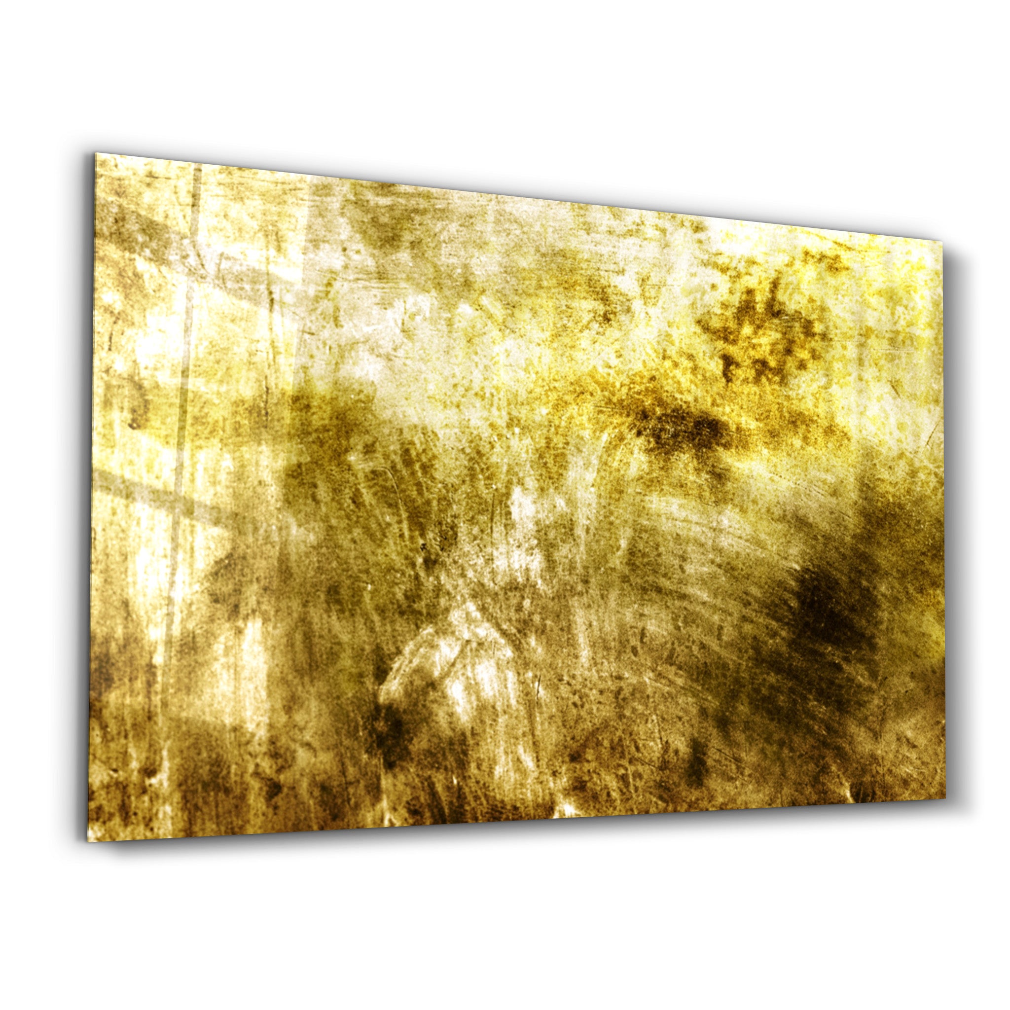 ・"Yellow Abstract Pattern"・Glass Wall Art - ArtDesigna Glass Printing Wall Art