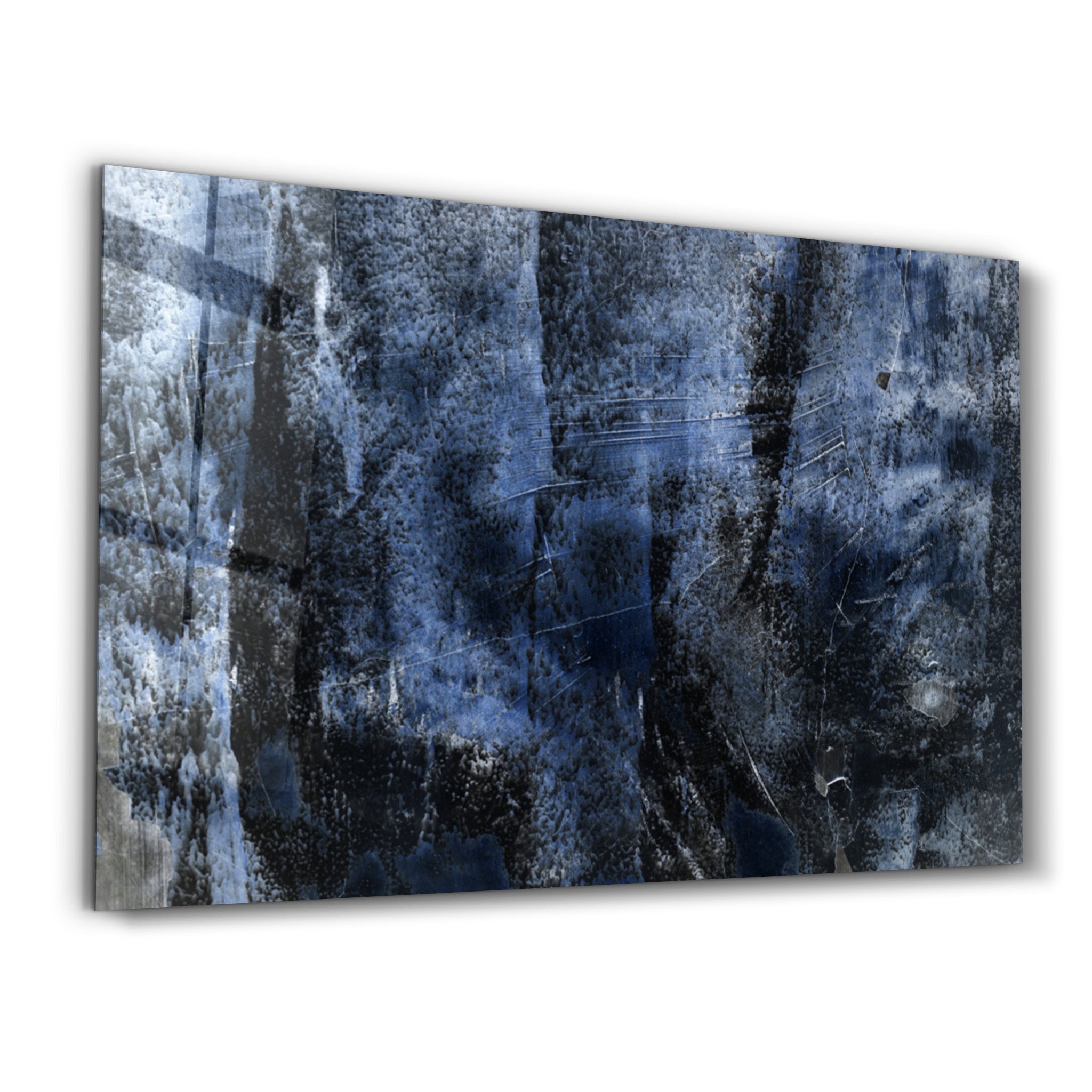 ・"Blue Abstract Pattern"・Glass Wall Art - ArtDesigna Glass Printing Wall Art