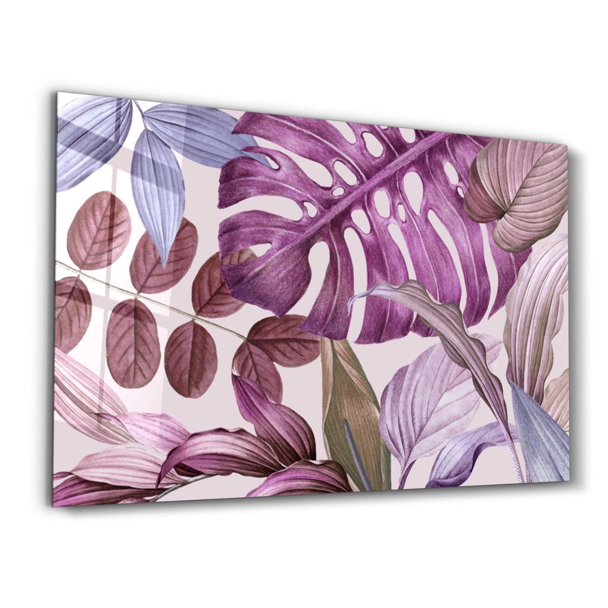 Tropical Leaves | Glass Wall Art - ArtDesigna Glass Printing Wall Art