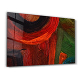 Red Ways | Glass Wall Art