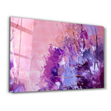 Abstract Purple Pattern V2 | Glass Wall Art