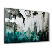 Abstract Green Pattern V2 | Glass Wall Art - ArtDesigna Glass Printing Wall Art