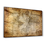 The Old Map | Glass Wall Art