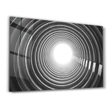 The End of Tunnel | Glass Wall Art